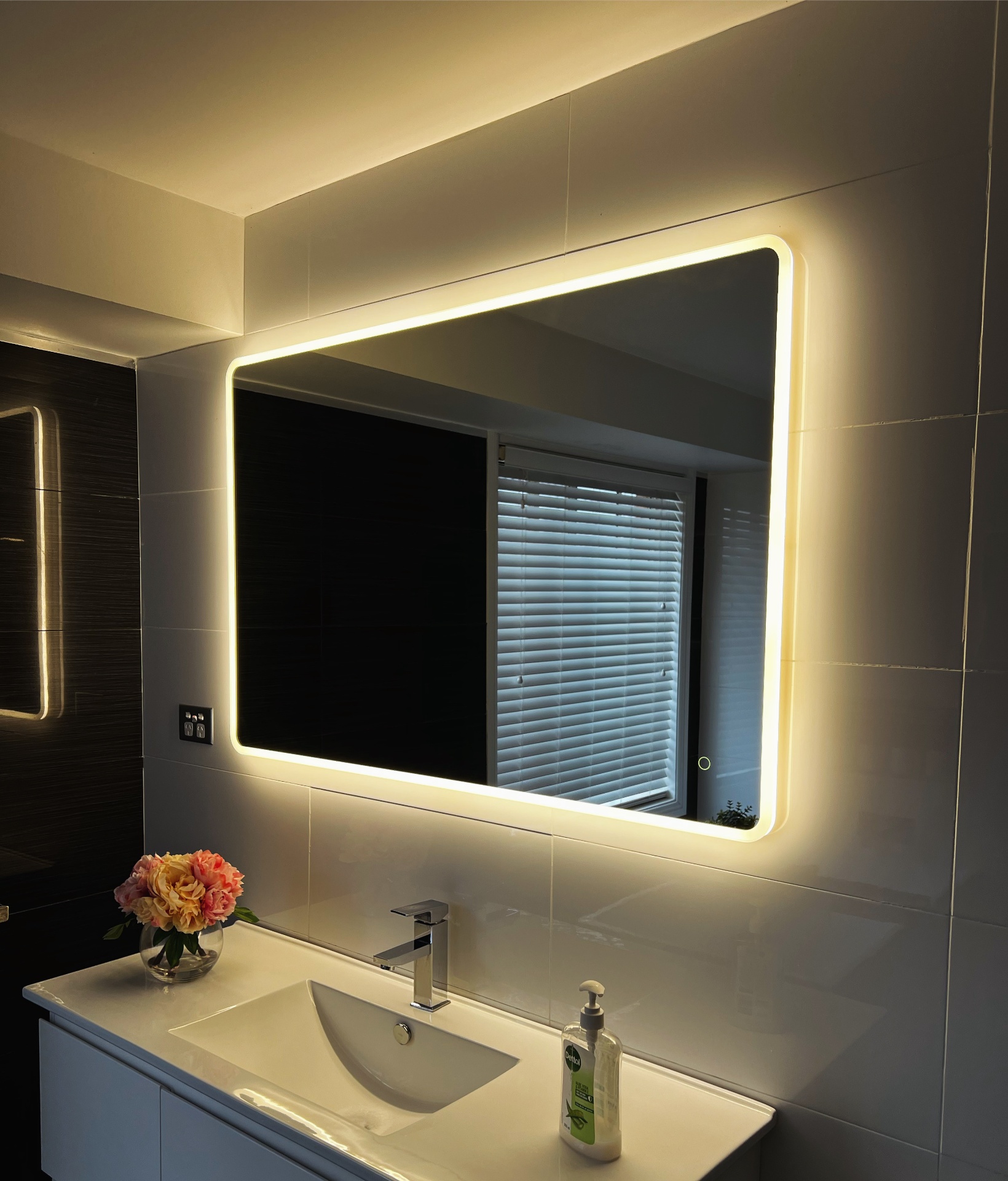 LED backlit mirror installation, Emu Plains